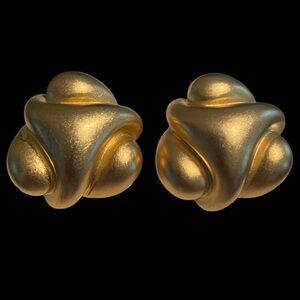 Vintage Kenneth Jay Lane Sculpted Earrings